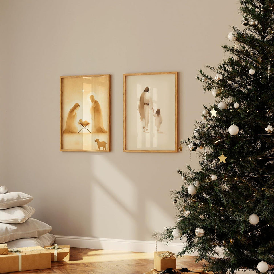 ESSEN Life | The Way He Leads | Christian Wall Art Jesus Poster Decor Christian Christmas Decor Christian Home Decor Perfect Religious Wall Art Gift for Women (8x10 Unframed) https://www.amazon.com/dp/B0CB7Z1NHT