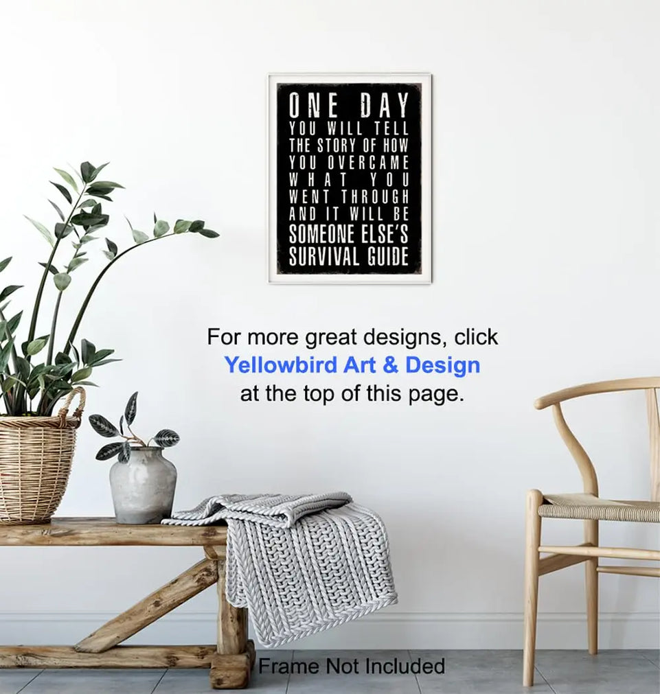 Black Office Decor Inspirational Quotes - Positive Quotes Posters for Men - Home Office Success Wall Art - executive Motivational Gifts for Him - Motivation Gym Wall Decor - Rustic small Office Decor - June Wall Art