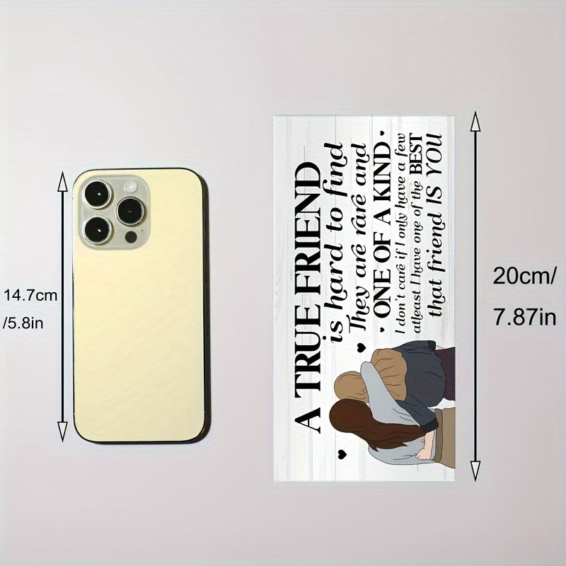 Charming Wooden Friendship Plaque - Perfect Gift for Best Friends, 'True Friends Are Hard to Find' Wall Art with Rope Hanger, Ideal for Home & Office Decor https://www.temu.com/search_result.html?search_key=601099586179968