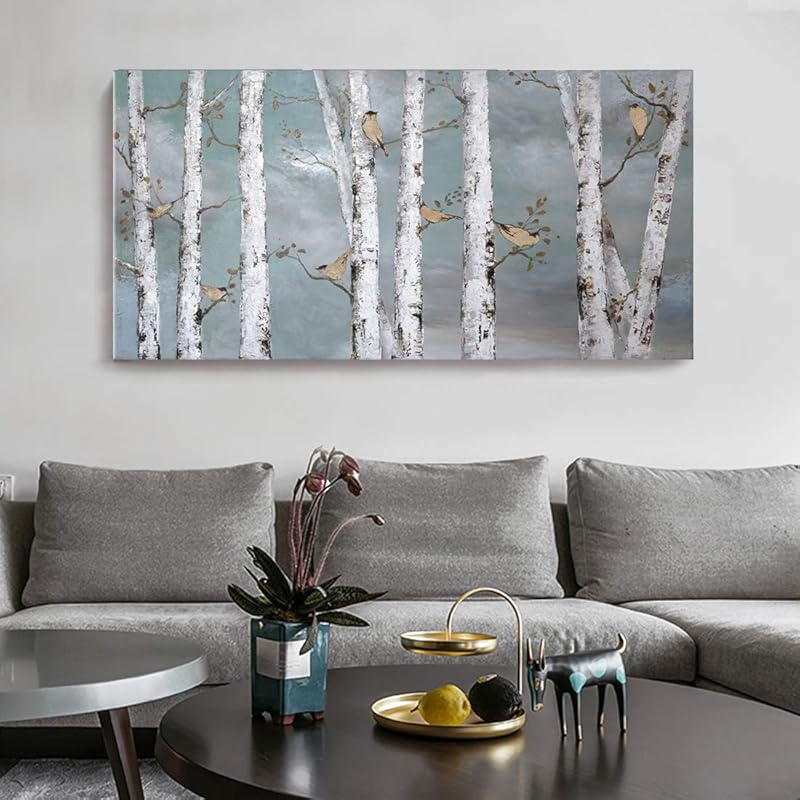 3 Piece Wall Art Hand-Painted Framed Flower Oil Painting On Canvas Gallery Wrapped Modern Floral Artwork for Living Room Bedroom Décor Teal Blue Lake Ready to Hang 12"x16"x3 Panel https://www.amazon.com/dp/B07RPLB9CH