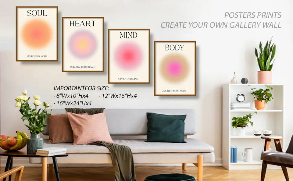 NCYEL 4 colorful abstract halo posters angel number positive energy inspirational language inspirational wall art bedroom girls room pink decoration living room bedroom apartment hotel dormitory 8x10 https://www.amazon.com/dp/B0BVLZQP2S