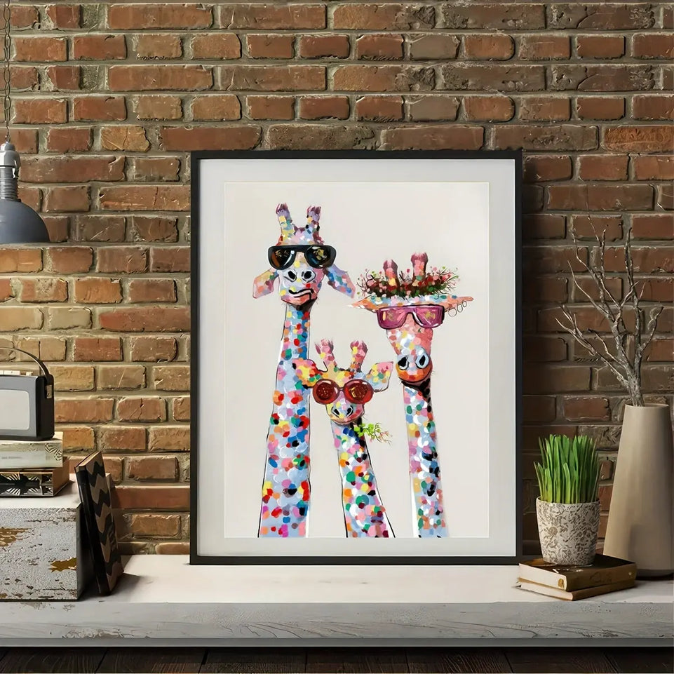Colourful Canvas Poster - 1pc Wrapped Canvas Print, Wall Art for Living Room, Bedroom, Children's Room Wall Decor, Gaming Poster, Home Decor No Frame June Wall Art