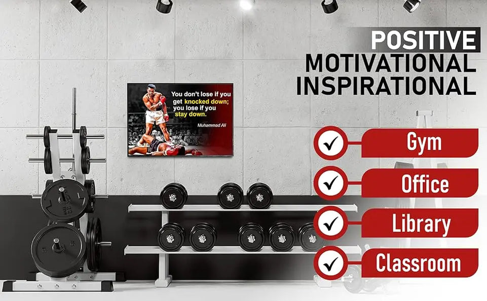 Muhammad Ali Poster Quote Boxing Black History Month Posters Sports Quotes Decorations Growth Mindset Décor Learning Classroom Teachers Decoration Educational Teaching Supplies Black Wall Art P044 https://www.amazon.com/dp/B07HXZM9K5