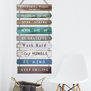 Inspirational Wall Art Decor for Office, Wooden Rustic Hanging Motivational Wall Art Decoration Sign, Inspiring Positive Quotes Wall Art for Home Living Room Bedroom Bathroom Classroom Gym 12"x24" https://www.amazon.com/dp/B09M7DPBZW