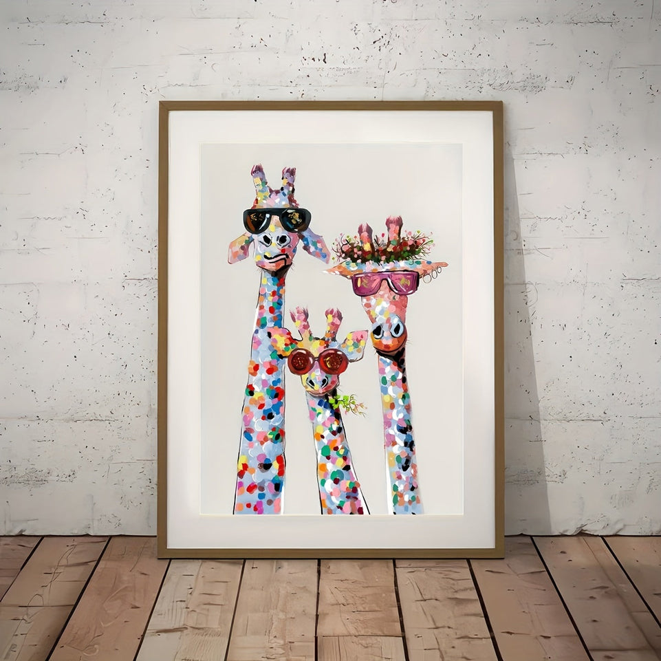 1pc Canvas Poster, Colourful Giraffe - Wrapped Canvas Print, Wall Art For Living Room, Bedroom, Children's Room Wall Decor, Gaming Poster, Home Decor No Frame https://www.temu.com/search_result.html?search_key=601099519608265