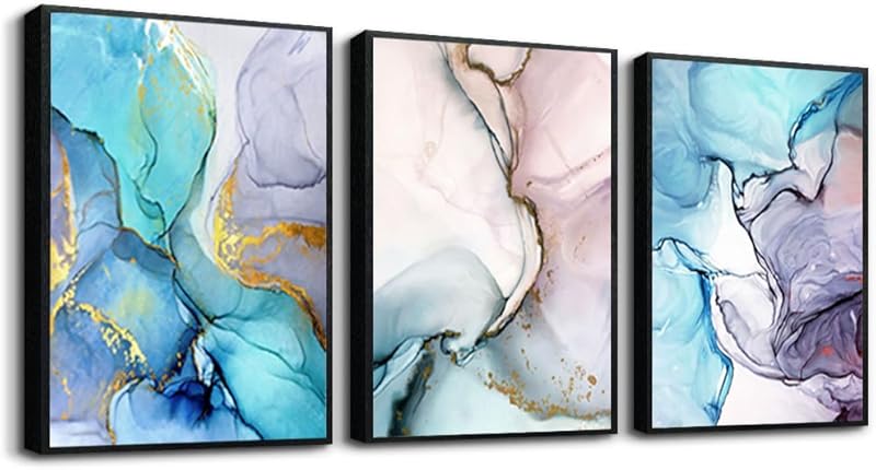 Farmhouse Canvas Wall Art For Bedroom Wall Decorations For Living Room Office Wall Decor Aurora Scenery Painting On Stretched And Framed Wall Pictures 3 Piece Ready To Hang For Bathroom Home Decor https://www.amazon.com/dp/B085RCGP4Q