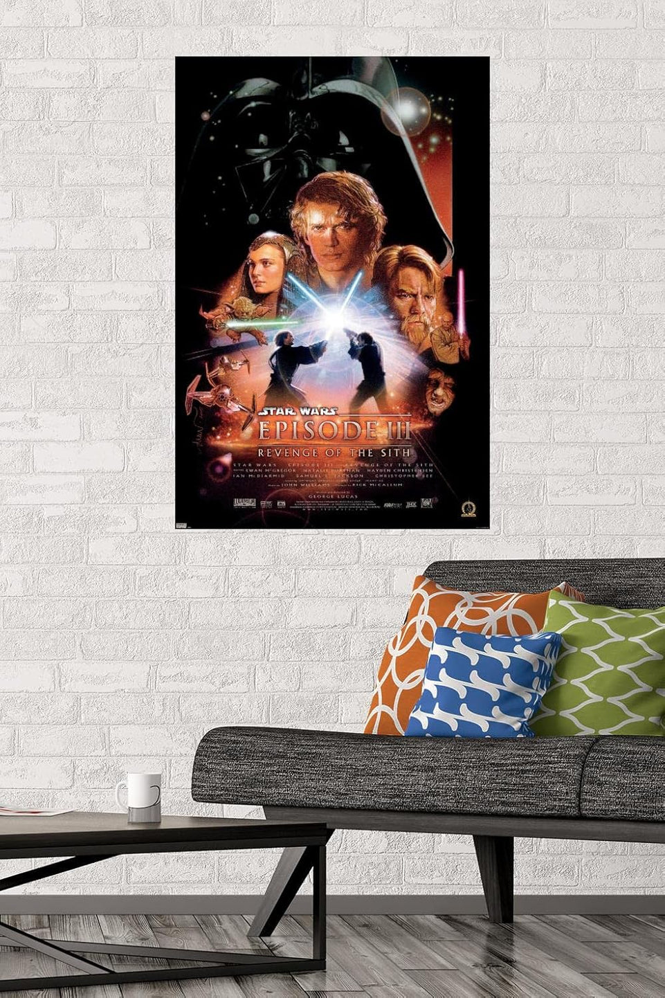Trends International 24X36 Star Wars: Revenge of the Sith - One Sheet Wall Poster, 24.00" x 36.00", Unframed Version https://www.amazon.com/dp/B084TJZT31