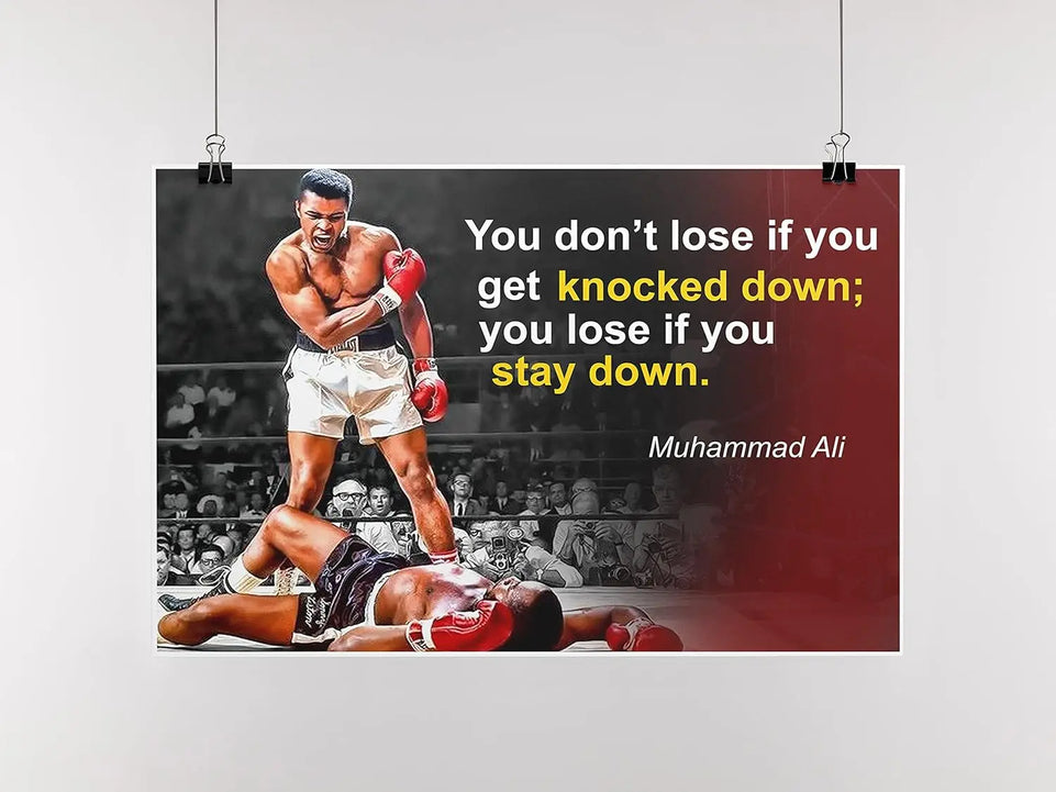 Muhammad Ali Poster Quote Boxing Black History Month Posters Sports Quotes Decorations Growth Mindset Décor Learning Classroom Teachers Decoration Educational Teaching Supplies Black Wall Art P044 https://www.amazon.com/dp/B07HXZM9K5