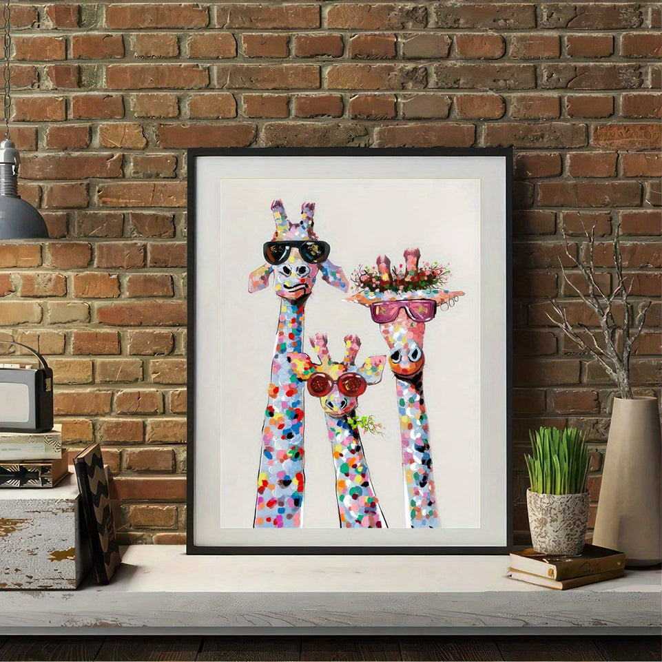 1pc Canvas Poster, Colourful Giraffe - Wrapped Canvas Print, Wall Art For Living Room, Bedroom, Children's Room Wall Decor, Gaming Poster, Home Decor No Frame https://www.temu.com/search_result.html?search_key=601099519608265