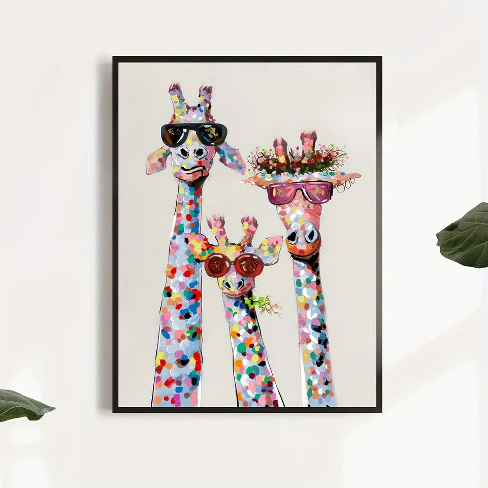 Colourful Canvas Poster - 1pc Wrapped Canvas Print, Wall Art for Living Room, Bedroom, Children's Room Wall Decor, Gaming Poster, Home Decor No Frame June Wall Art