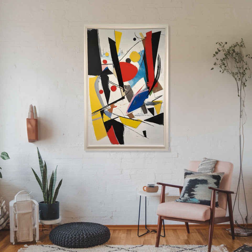 Abstract Symphony in Color Vibrant Modern Art for Home Decor June Wall Art