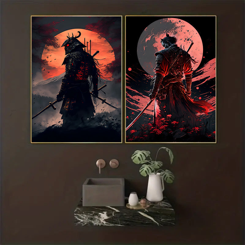 3pcs Japanese Samurai Canvas Painting, Character Posters And Prints, Cherry Blossom Sunset Wall Art, For Home Decorating, For Living Room Bedroom (11.8x15.7/15.7x23.6/19.6x27.5inch, Unframed) https://www.temu.com/search_result.html?search_key=601099529434691