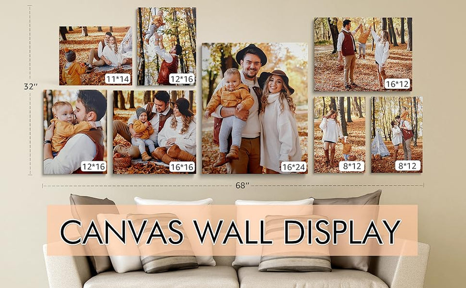 Custom Framed Canvas Prints With Your Photos - Personalized Picture To Canvas Wall Art (8" Wx10 H) - Gift Wrapping Available https://www.amazon.com/dp/B09DCMBQ4W