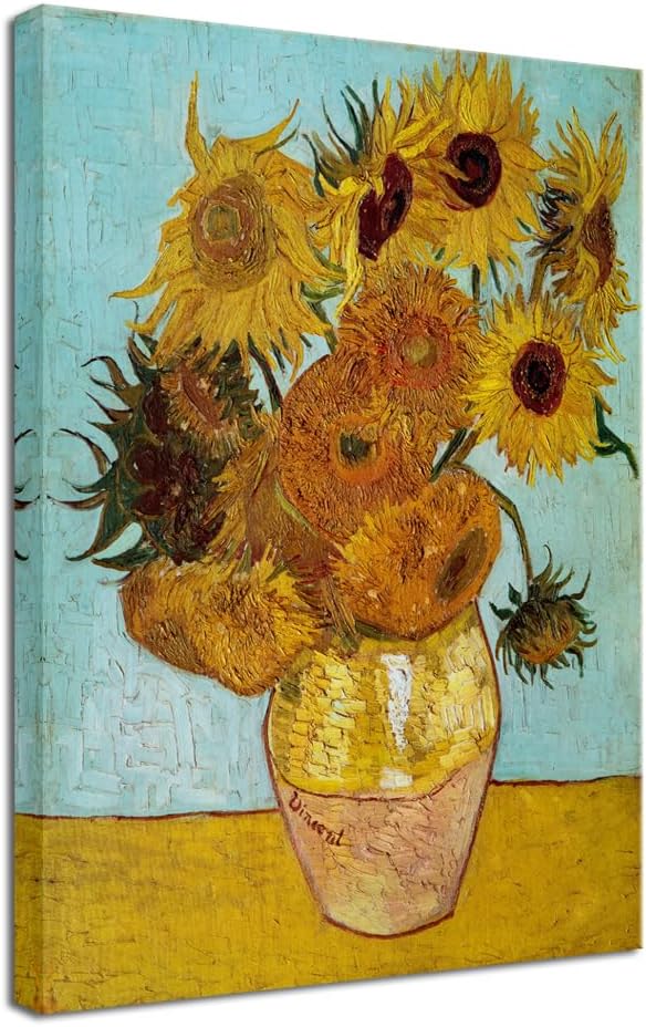 Wieco Art Sunflower by Vincent Van Gogh Oil Paintings Reproduction Modern Floral Giclee Canvas Prints Artwork Flowers Pictures on Canvas Wall Art for Home and office Decorations https://www.amazon.com/dp/B00W9EPK3W