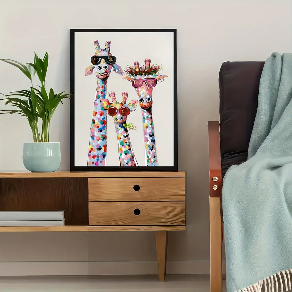 Colourful Canvas Poster - 1pc Wrapped Canvas Print, Wall Art for Living Room, Bedroom, Children's Room Wall Decor, Gaming Poster, Home Decor No Frame June Wall Art
