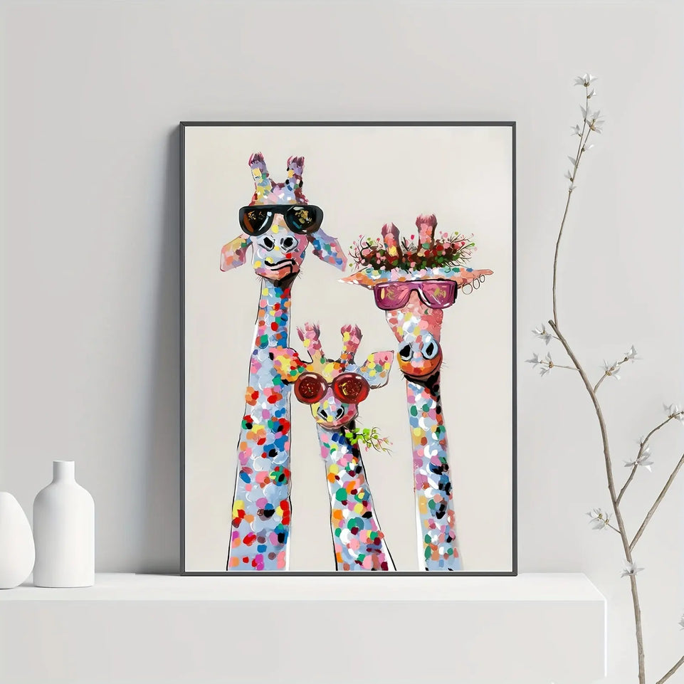 Colourful Canvas Poster - 1pc Wrapped Canvas Print, Wall Art for Living Room, Bedroom, Children's Room Wall Decor, Gaming Poster, Home Decor No Frame June Wall Art