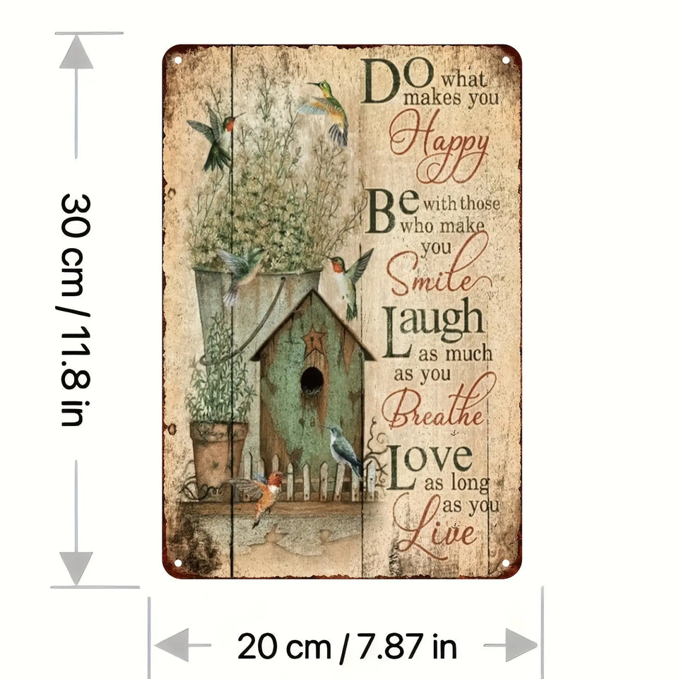 1pc, Gather Here With Grateful Hearts Vintage Metal Tin Sign (8 "x12"/20 Cm *30 Cm)Metal Tin Sign Vintage, Metal Tin Sign For Room, Signs Funny Vintage Outside, Aluminum Signs For Outdoors, Signs For Home Decor, Bar Home Deco June Wall Art
