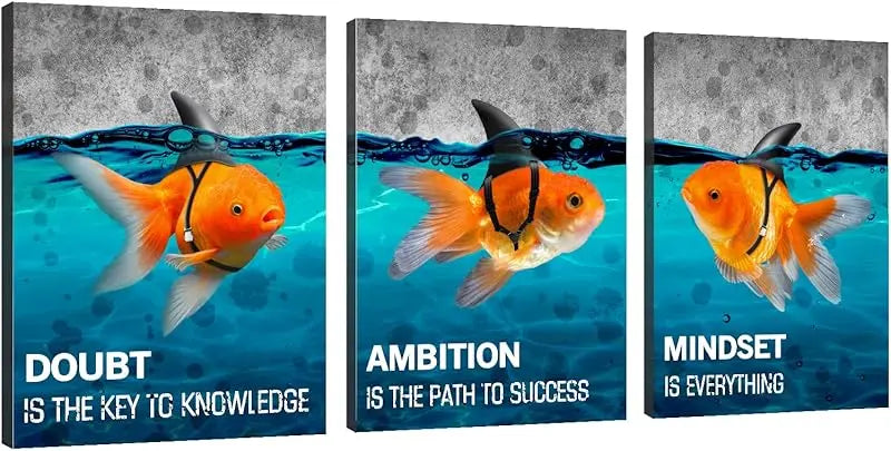 Inspirational Canvas Painting Wall Art -EPHANY ART,Mindset Quotes Prints, Success Framed Entrepreneur Poster Positive Quotes Wall Poster for Home Office Workplace (M-3pcs,12x16inchx3pcs) https://www.amazon.com/dp/B0B3J9L4QY