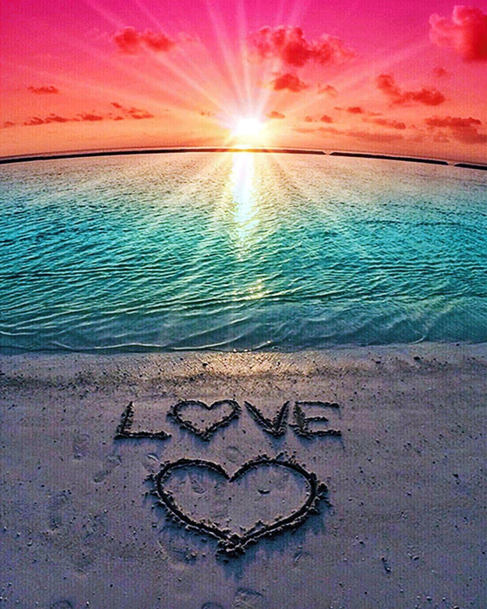 KTCLCATF Diamond Painting Beach by Number Kits,Sunset Love Diamond Art Kit Paint for Adults Beginner Full Drill Diamond Paintings Crystal Rhinestone Picture Arts Craft for Home Wall Decor Gift 16X12in https://www.amazon.com/dp/B07C2GDC1Q