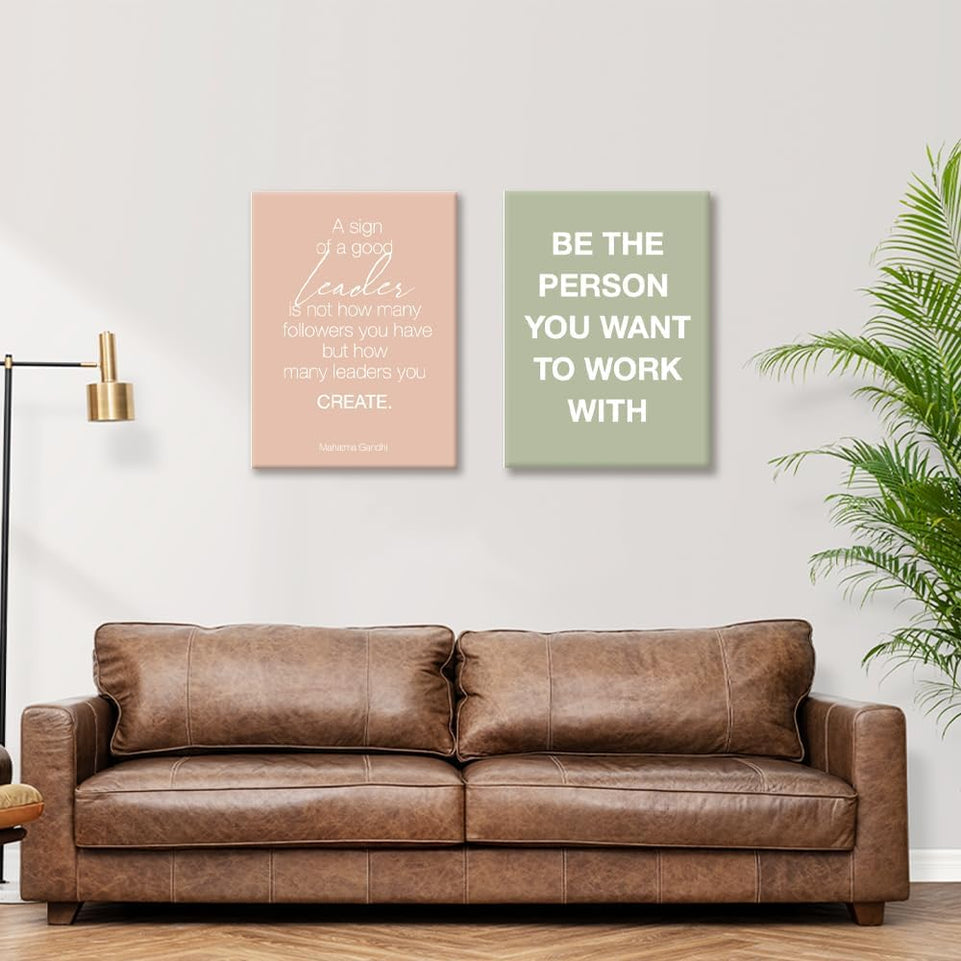 YEOION Office Inspirational Wall Art,Teamwork Canvas Wall Art for Office,Motivational Office Wall Decor,Positive Quotes Wall Decor for Office,Office Canvas Wall Art Set of 6 https://www.amazon.com/dp/B0D2CKC578