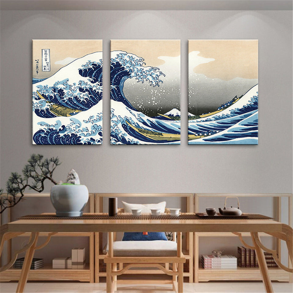 3pcs The Wave of Kanagawa - Famous Painting Print for Living Room and Office Decoration https://www.temu.com/search_result.html?search_key=601099514190401