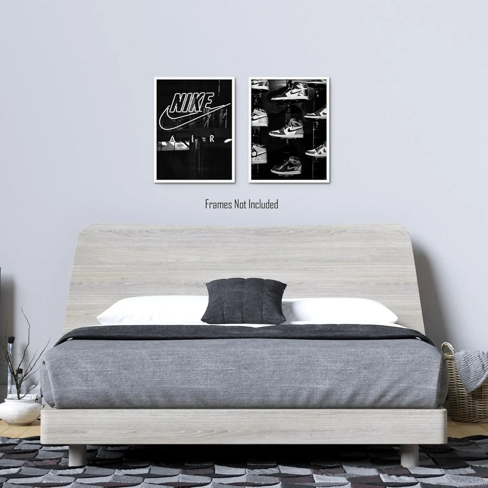 Generic Sneaker Posters (UNFRAMED 12 x 16 Set of 2) Hypebeast Wall Art Shoe Decor Sneakerhead Room Decor Air AJ Teen Boy Room Girl Room Wall Art Prints - Black and White Sneakers https://www.amazon.com/dp/B0CSH5NPJ8