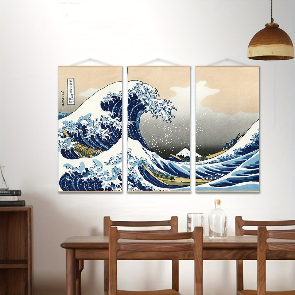 3pcs The Wave of Kanagawa - Famous Painting Print for Living Room and Office Decoration https://www.temu.com/search_result.html?search_key=601099514190401