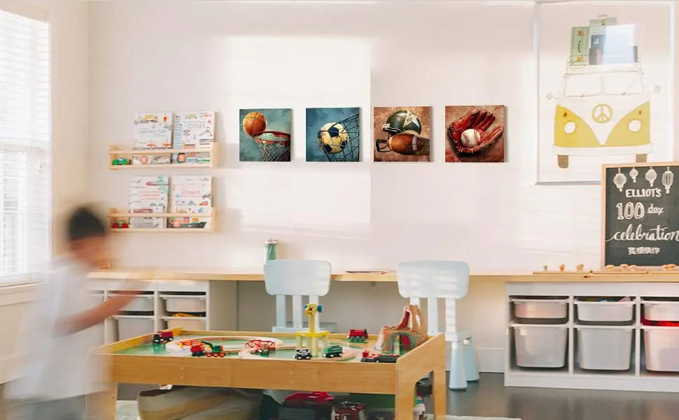 4PC Car Room Decor Truck Canvas Wall Art Framed Boys Room Decor Watercolor Cartoon Car Color Racing Vehicle Painting Garage Wall Decor Modern Canvas Prints for Playroom Farmhouse Men Living Room Home https://www.amazon.com/dp/B0C7KR9V76