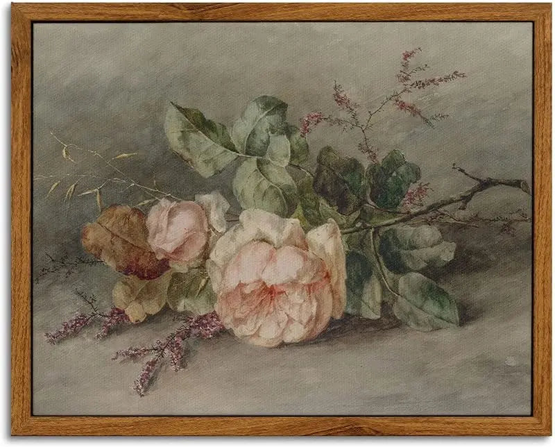 InSimSea Framed Wall Art for Living Room Landscape Canvas Wall Decor Meadow with Flowers Vintage Paintings Classical Wildflower Field Scene Boho Floral Pictures Decor Gifts for Bathroom Bedroom 8x10in https://www.amazon.com/dp/B0D1YFGWX7