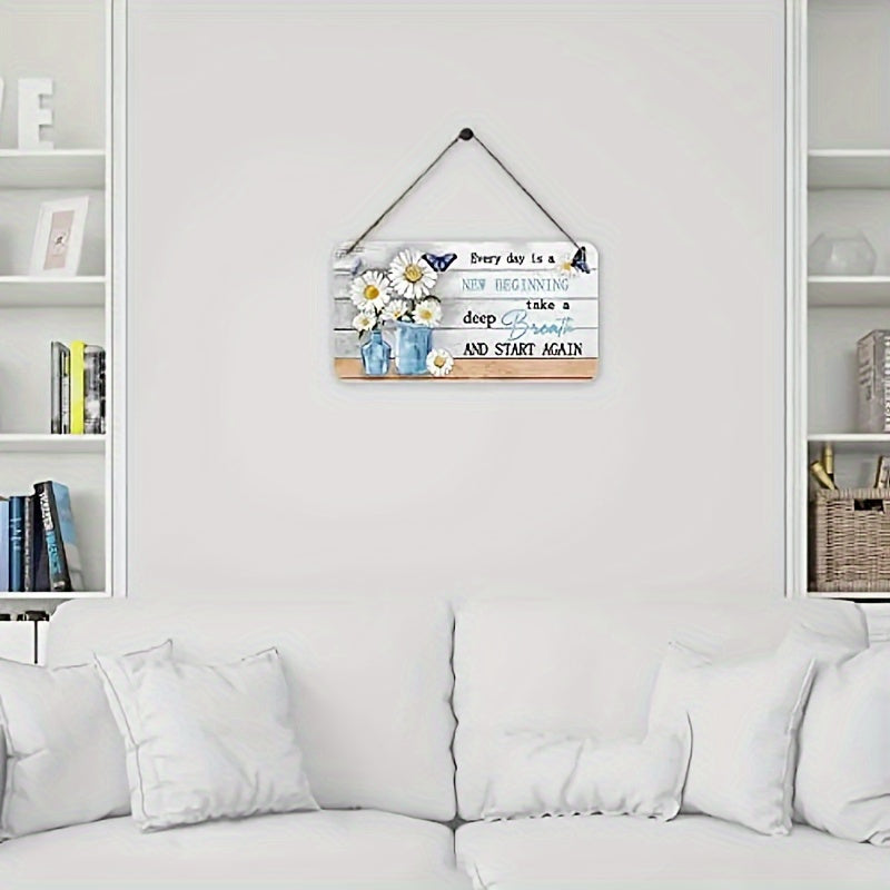 Inspirational Daisy Hanging Decor with Colorful Accents - Faux Wood, Horizontal Wall Art for Home, Office, Kitchen - Perfect Warm Gift https://www.temu.com/search_result.html?search_key=601099574442305