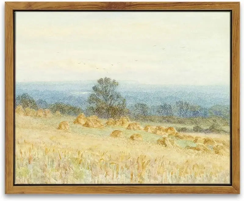 InSimSea Framed Wall Art for Living Room Landscape Canvas Wall Decor Meadow with Flowers Vintage Paintings Classical Wildflower Field Scene Boho Floral Pictures Decor Gifts for Bathroom Bedroom 8x10in https://www.amazon.com/dp/B0D1YFGWX7