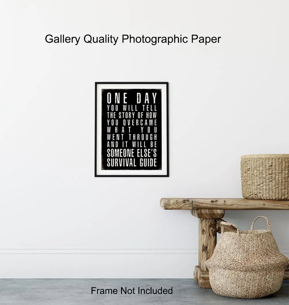 Black Office Decor Inspirational Quotes - Positive Quotes Posters for Men - Home Office Success Wall Art - executive Motivational Gifts for Him - Motivation Gym Wall Decor - Rustic small Office Decor - June Wall Art