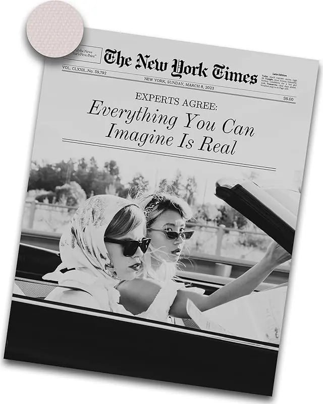 iHery Framed Trendy NewsPaper Wall Art,12x16in Canvas Wall Art,Beige Oak Wood Frame,Retro Vintage New York Magazine Headline News,Woman Searches For Where Men Get The Audacity,Bedroom Décor 1Pack https://www.amazon.com/dp/B0CH4DTS4L