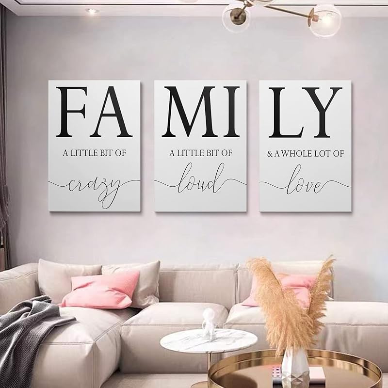 GUBIYU Home Family Wall Decor, Set of 3 Inspirational Canvas Prints Black and White Framed Canvas Art Paintings Wood Wall Decoration for Dining Room Bedroom Living Room 12"x16" https://www.amazon.com/dp/B09X196N64