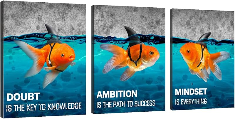 Framed Canvas Wall Art Success Quote For Office, Black Large Positive Motivational Poster, Set of 3, Execute Failure Definition, Inspirational Print (A-3pcs,12x16inchx3pcs) https://www.amazon.com/dp/B08CVF24C6