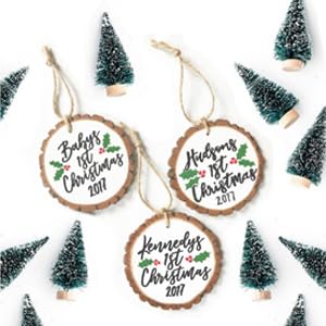 Unfinished Natural Wood Slices 20 Pcs 3.5-4 inch Craft Wood kit Circles Crafts Christmas Ornaments Rustic Wedding Decoration DIY Crafts with Bark for Crafts https://www.amazon.com/dp/B07QSH1T32