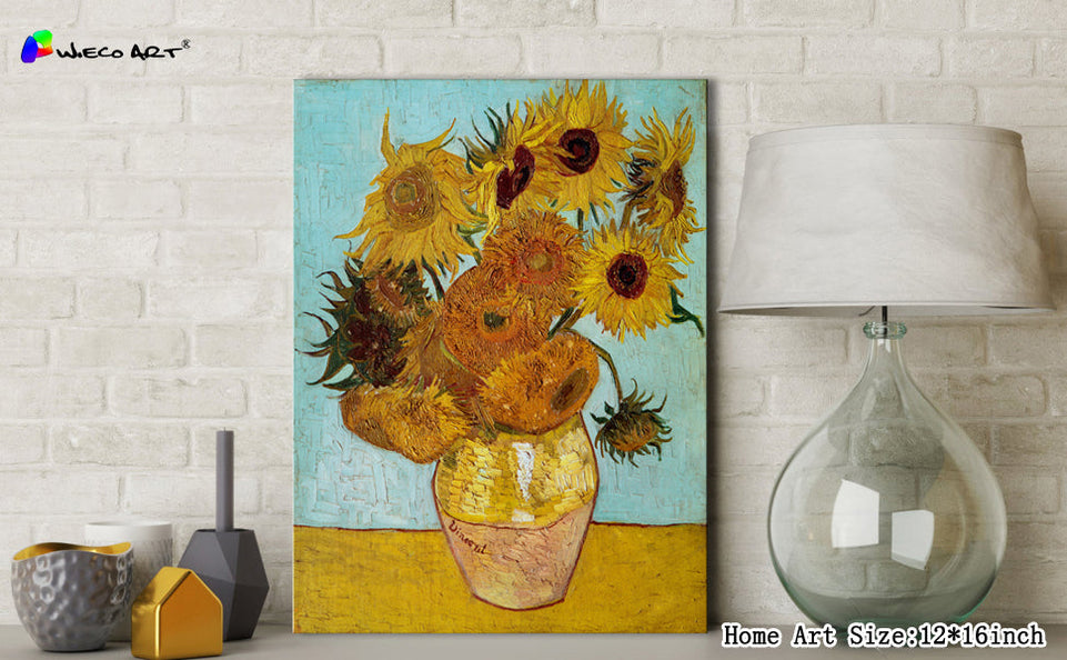Wieco Art Sunflower by Vincent Van Gogh Oil Paintings Reproduction Modern Floral Giclee Canvas Prints Artwork Flowers Pictures on Canvas Wall Art for Home and office Decorations https://www.amazon.com/dp/B00W9EPK3W