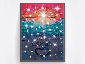 KTCLCATF Diamond Painting Beach by Number Kits,Sunset Love Diamond Art Kit Paint for Adults Beginner Full Drill Diamond Paintings Crystal Rhinestone Picture Arts Craft for Home Wall Decor Gift 16X12in https://www.amazon.com/dp/B07C2GDC1Q