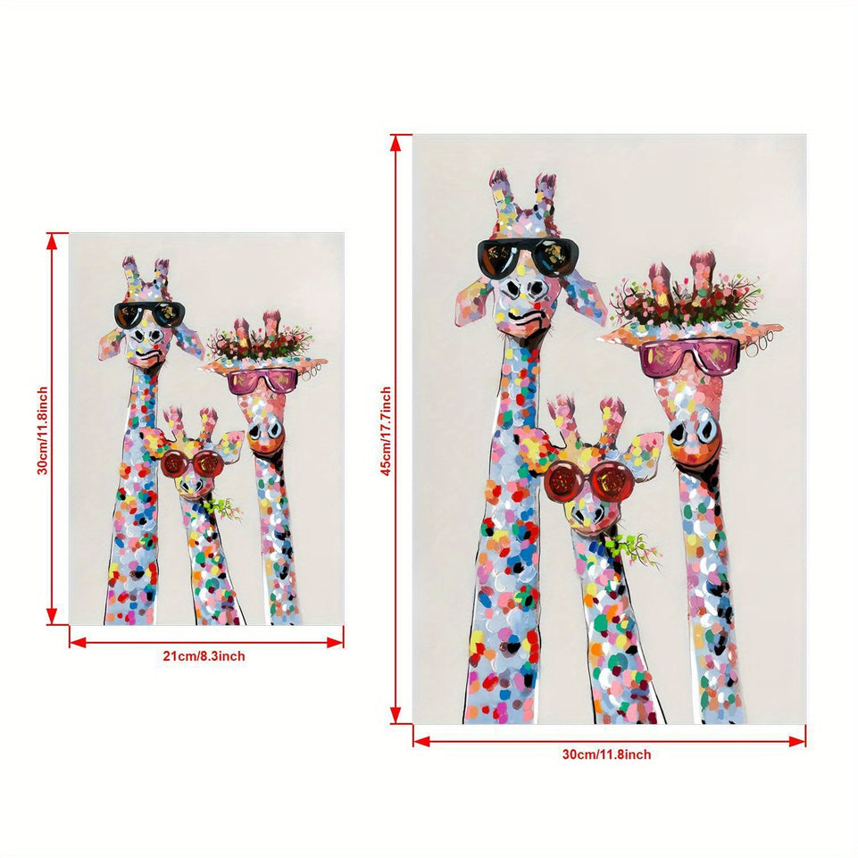 1pc Canvas Poster, Colourful Giraffe - Wrapped Canvas Print, Wall Art For Living Room, Bedroom, Children's Room Wall Decor, Gaming Poster, Home Decor No Frame https://www.temu.com/search_result.html?search_key=601099519608265