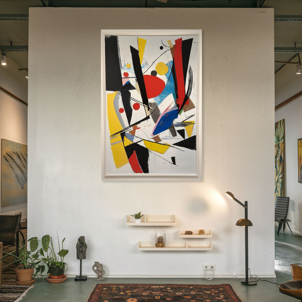 Abstract Symphony in Color Vibrant Modern Art for Home Decor June Wall Art