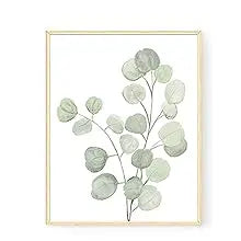 Botanical Boho Bathroom Decor Wall Art Prints, UNFRAMED Sage Green Plants Decor for Bedroom|Office, Minimalist Eucalyptus Leaves Watercolor Art Prints, Set of 4 Pictures, 8"x10" No Frames https://www.amazon.com/dp/B0923P4PCS