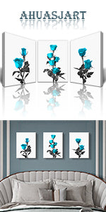 Canvas Wall Art For Living Room Wall Decor For Bedroom Farmhouse Wall Art Aurora Scenery Wall Paintings Office Wall Decor 3 Piece Framed Blue Wall Pictures Ready To Hang For Bathroom Home Decorations https://www.amazon.com/dp/B0BMF6TMHB