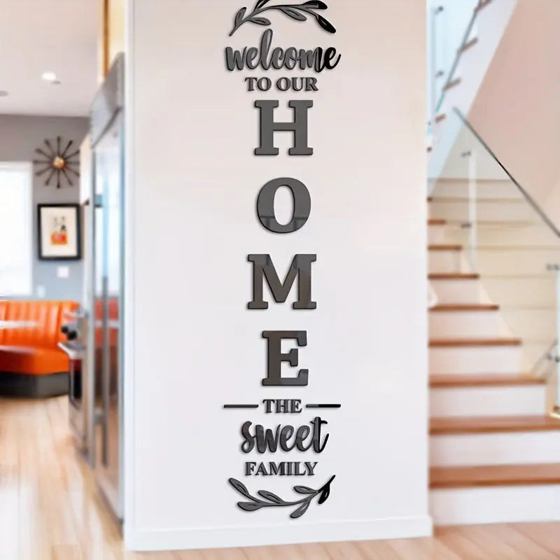 1set Letter Acrylic Mirror Wall Sticker, Self-adhesive Creative 3D Wall Stickers, Decorative Decals For Bathroom Living Room Bedroom, Room Decor, Home Decor June Wall Art