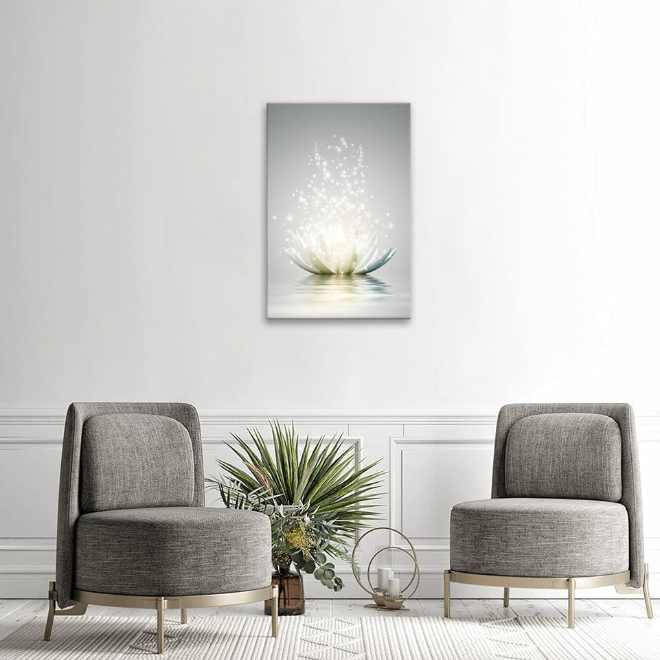 Canvas Prints Art Lotus Floral Pictures Wall Art for Zen Office Decor Meditation Poster Modern Artwork Painting Framed Ready to Hang(12x16inch) https://www.amazon.com/dp/B0CFDZLV4Y