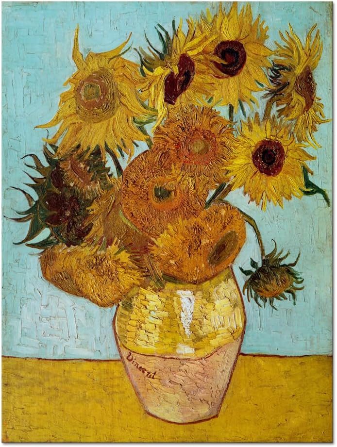 Wieco Art Sunflower by Vincent Van Gogh Oil Paintings Reproduction Modern Floral Giclee Canvas Prints Artwork Flowers Pictures on Canvas Wall Art for Home and office Decorations https://www.amazon.com/dp/B00W9EPK3W