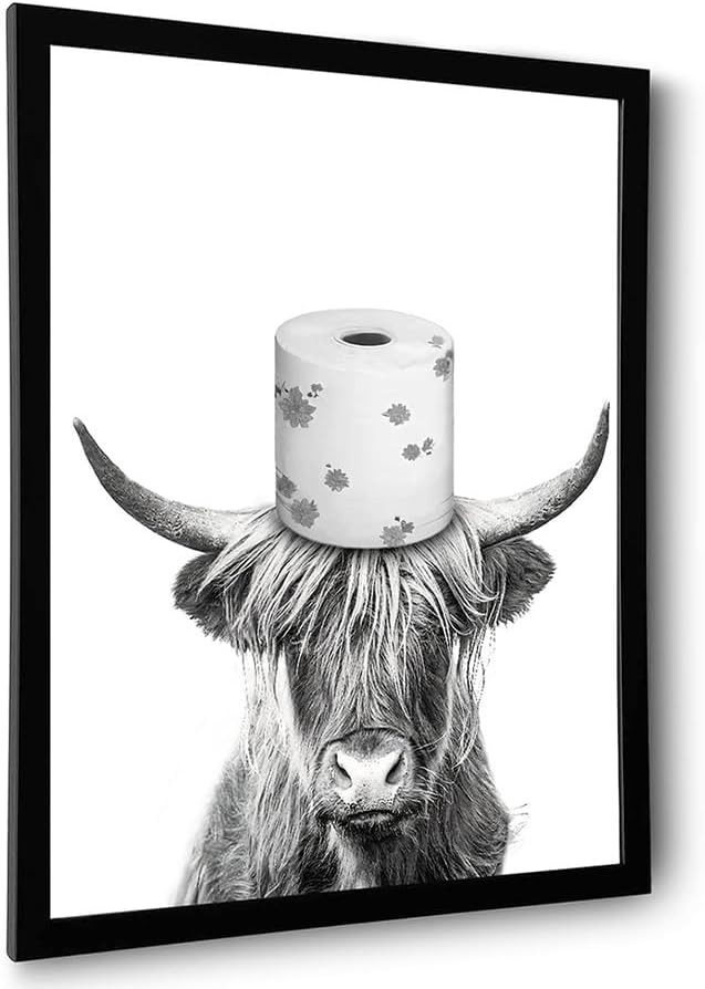 Framed Bathroom Decor Wall Art, Chimpanzee in Bathtub, Black and White Wall Art, Funny Bathroom Wall Decor Signs, Cute Animal Art for Bathroom (Framed,8''x10'')1 https://www.amazon.com/dp/B0CFVFYRPZ