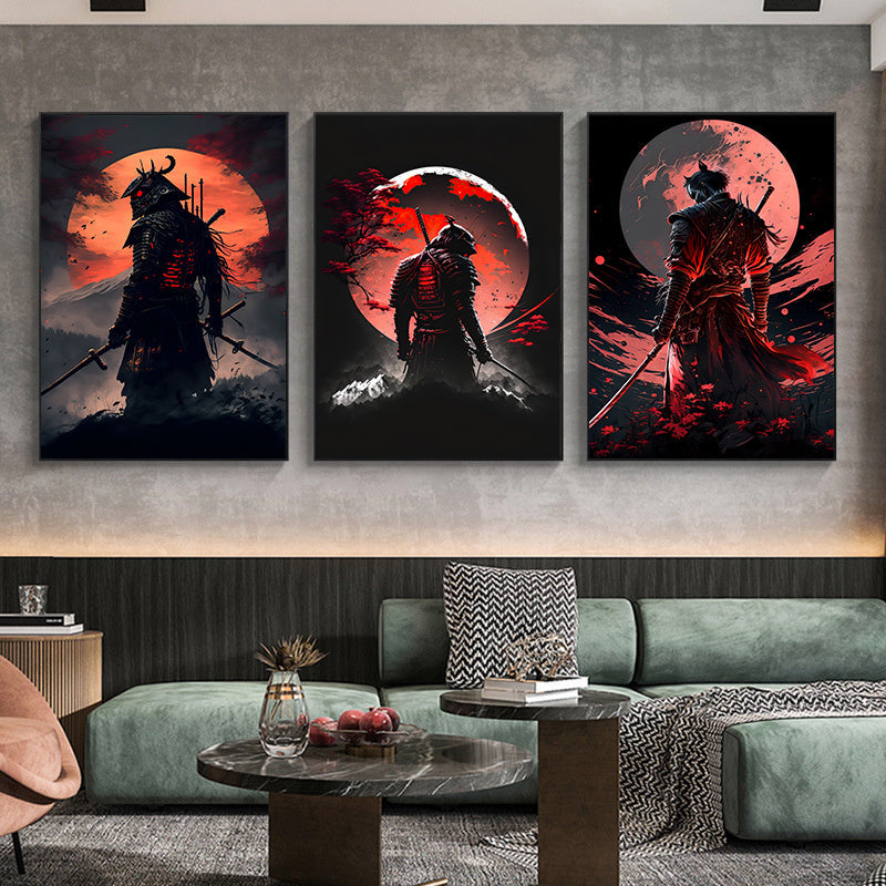 3pcs Japanese Samurai Canvas Painting, Character Posters And Prints, Cherry Blossom Sunset Wall Art, For Home Decorating, For Living Room Bedroom (11.8x15.7/15.7x23.6/19.6x27.5inch, Unframed) https://www.temu.com/search_result.html?search_key=601099529434691
