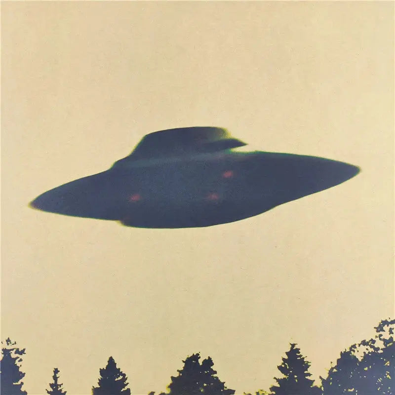 51.5x36cm Vintage Classic Movie The X-Files I Want To Believe Poster Retro Wall Decor Bar Home Decor Wall Decals Wall Sticker June Wall Art