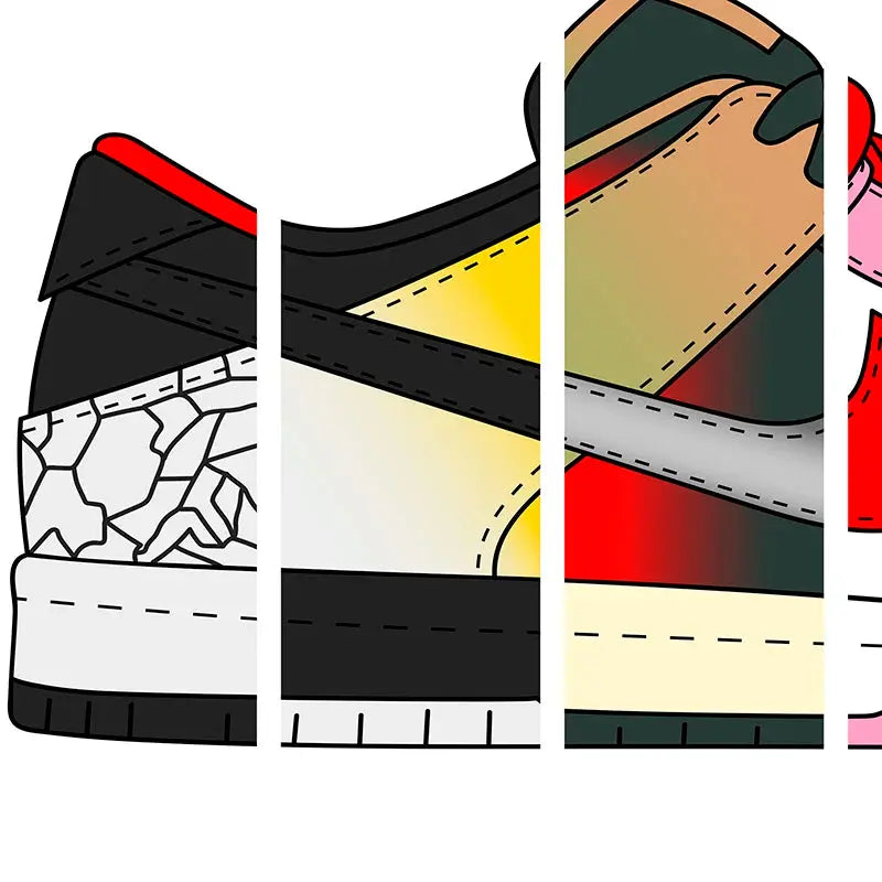 Fashion Sneaker Box Wall Posters Art Prints Modern Sneakerhead Quote Canvas Painting Wall Pictures Teenager Boys Room Decor June Wall Art