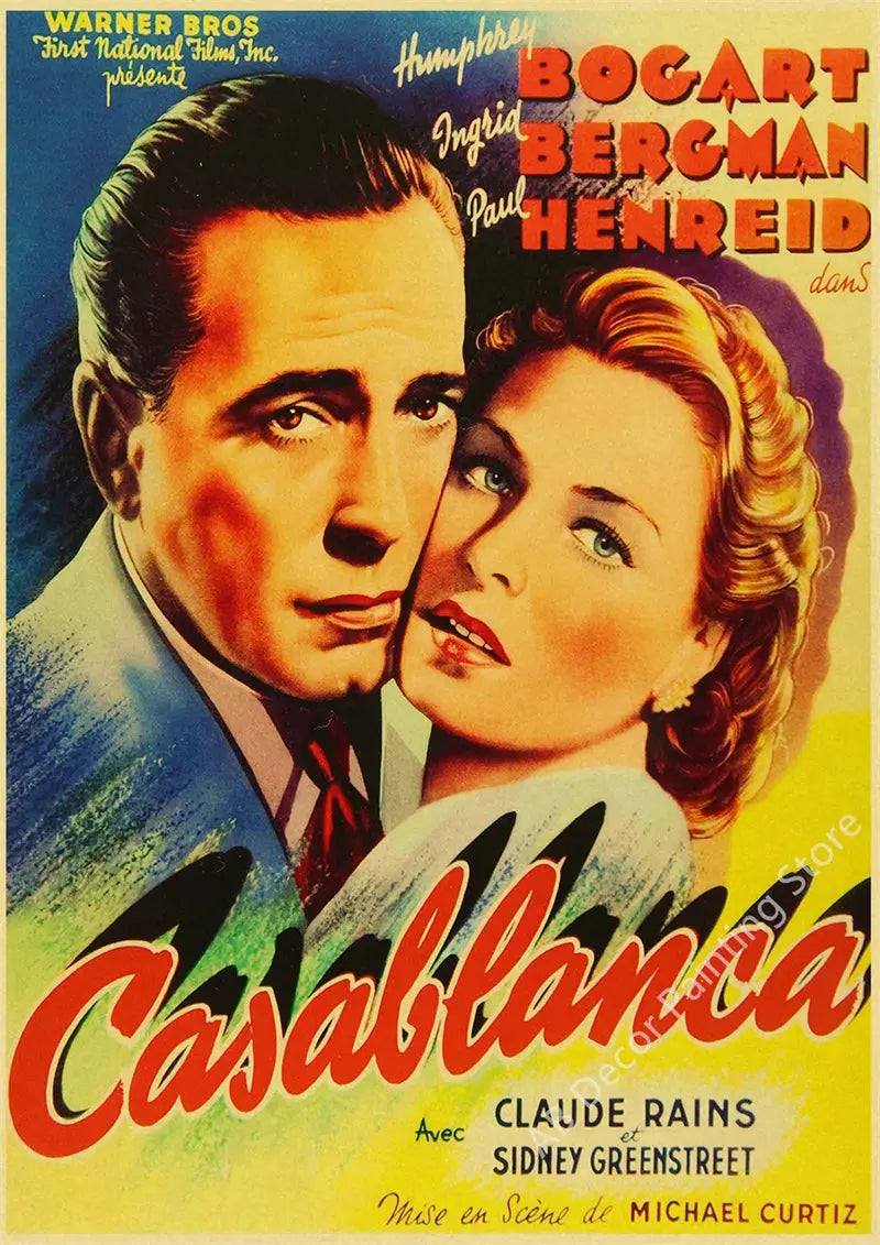 Nostalgic Printing Classic Movie Posters Kraft Paper Prints Hot Film Vintage Home Room Office Club Art Wall Decor Painting June Wall Art